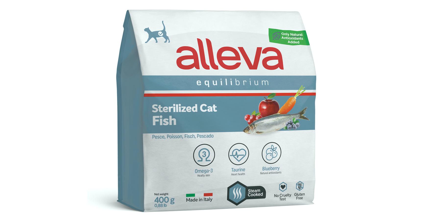 Alleva Equilibrium Steril Felnőtt Macska Hal 400 g - Alleva ...